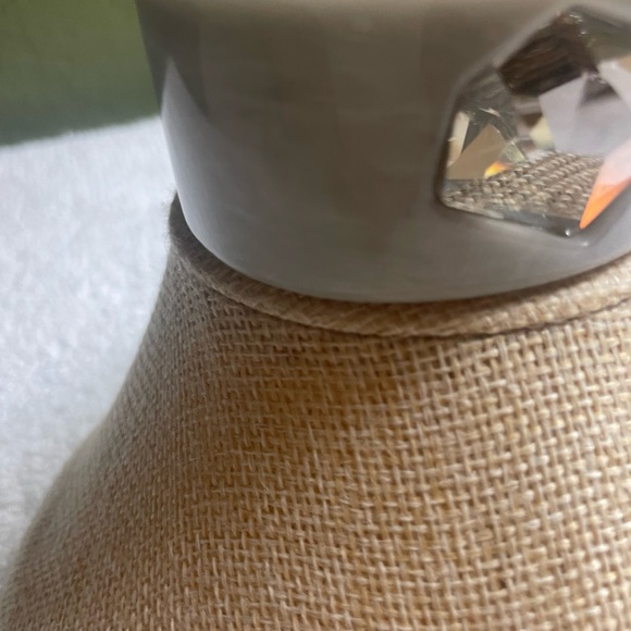 NWOT Neiman Marcus CUSP Gray Cuff Bracelet With Large Rhinestone - Picture 5 of 8